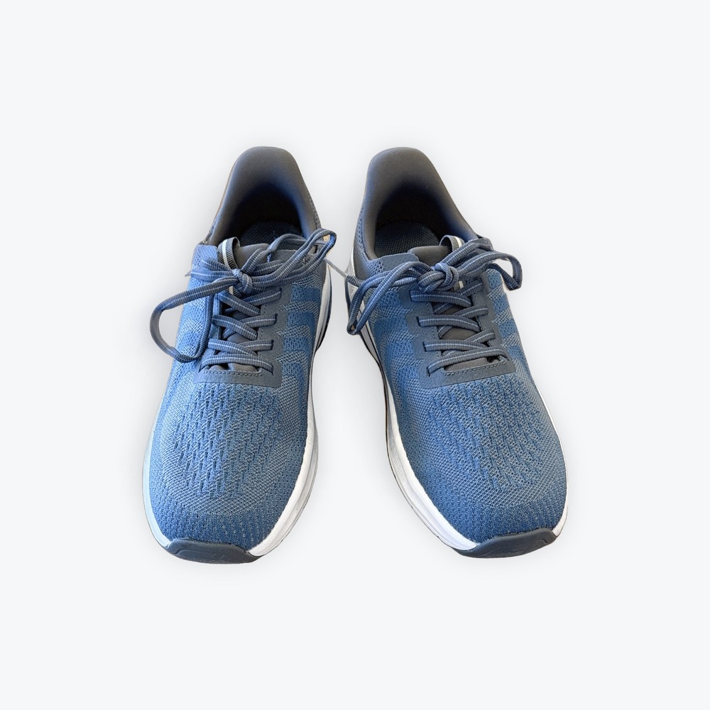 Orthofeet Edgewater Mens Blue Grey Athletic Walking Shoes 20019 Size 7.5 D